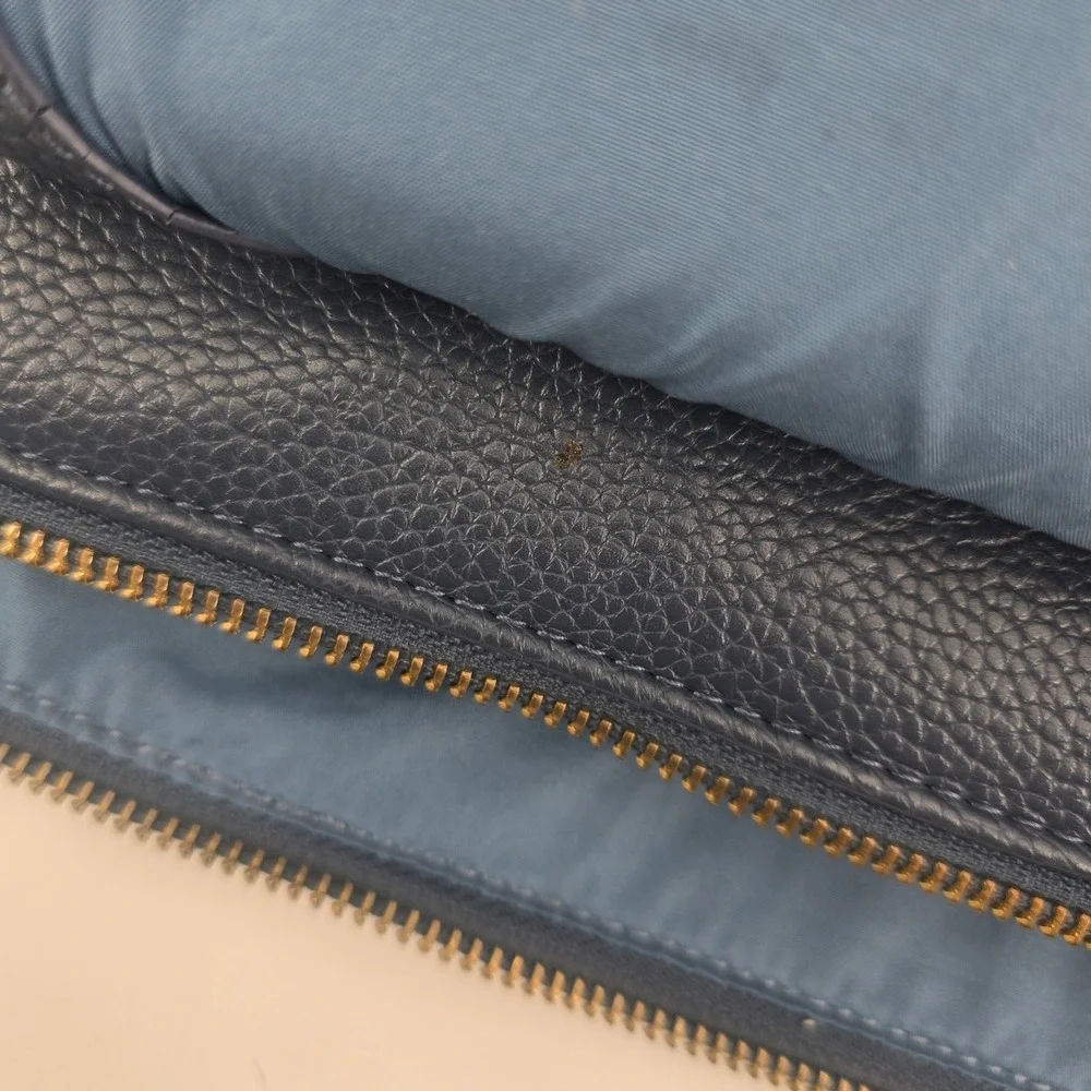 Freshly Picked Classic II Navy Blue Diaper Bag Backpack Gold Hardware Changing